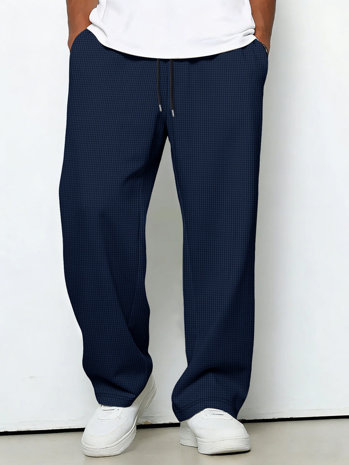 Herren lockere Jogginghose mit Kordelzug und seitlichen Eingrifftaschen Drune