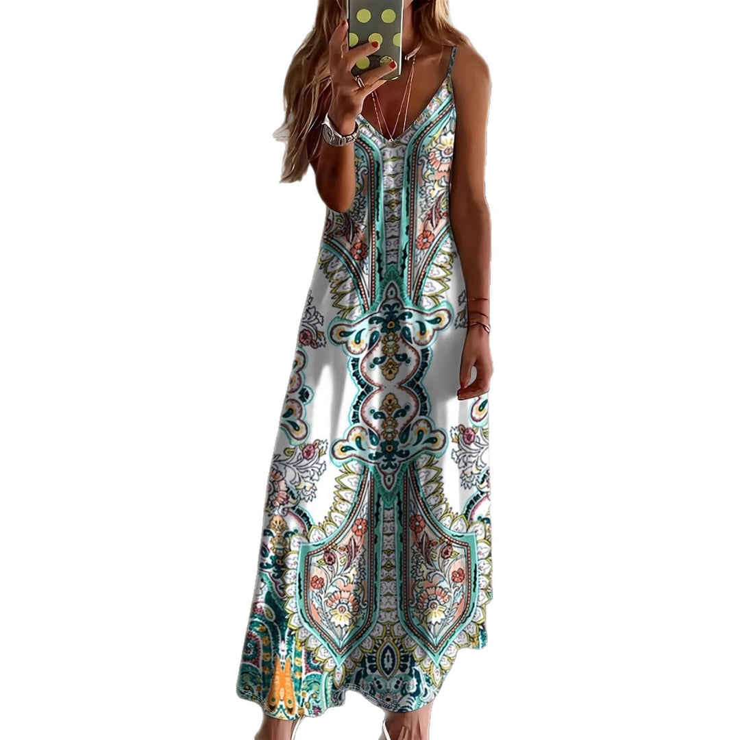 Damen Maxikleid mit elegantem Paisleymuster Drune