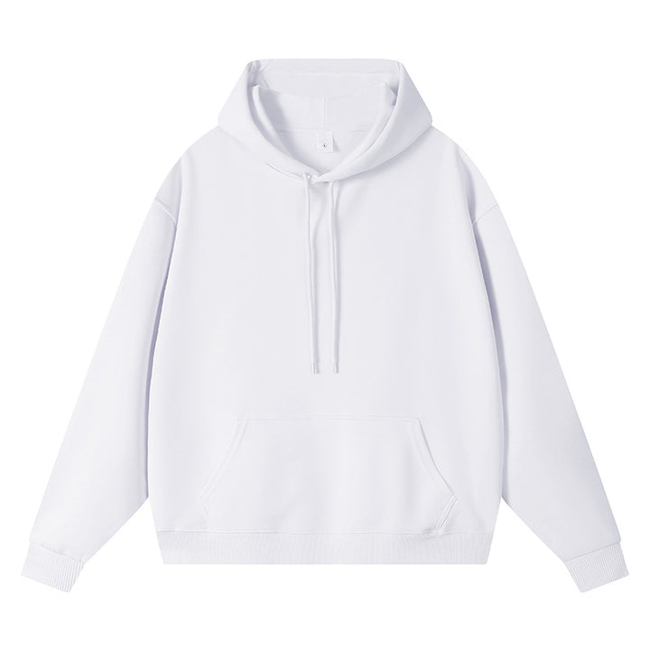 Unisex Oversize-Kapuzenpullover mit Kängurutasche und Rippbündchen Drune