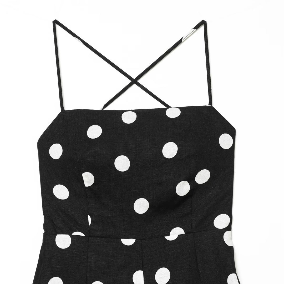 Damen Maxikleid mit eleganten Trägern Drune