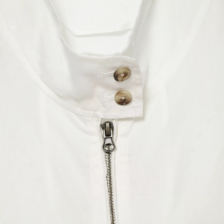 Damen Kurzerblouson im minimalistischen Clean‑Look mit hohem Stehkragen und elastischem Bund Drune