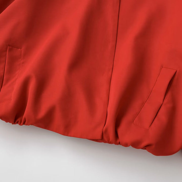 Damen Oversize Bomberjacke mit Raglanärmeln und elastischem Saum Drune