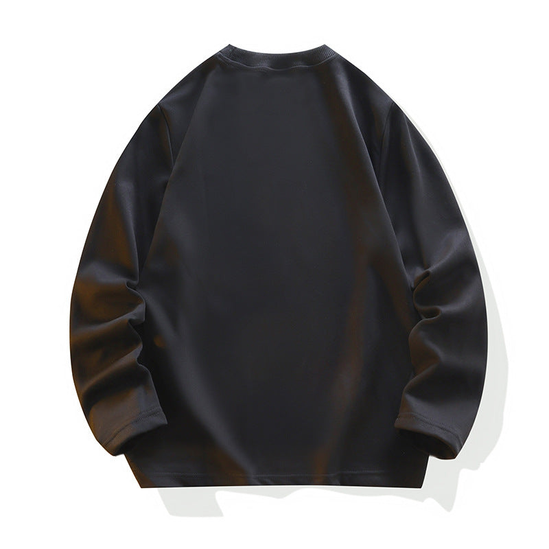 Unisex Oversize Raglan-Sweatshirt aus weichem Baumwollmix mit geripptem Rundhalsausschnitt Drune