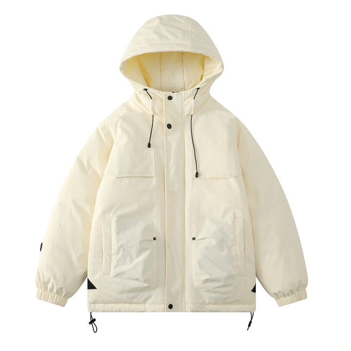 Damen Gepolsterter Parka mit Kapuze und Utility-Taschen Drune