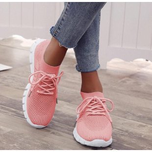Damen atmungsaktiver Strick-Sneaker mit flexibler Segmentsohle und Komfortfußbett Drune
