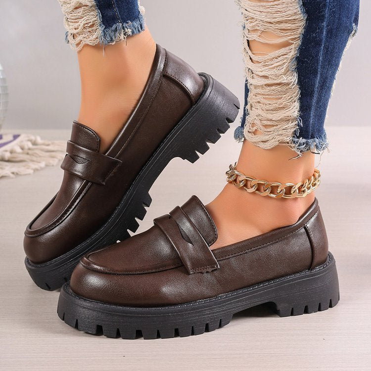 Damen Loafer mit modischem Bund und rutschfester Sohle Drune