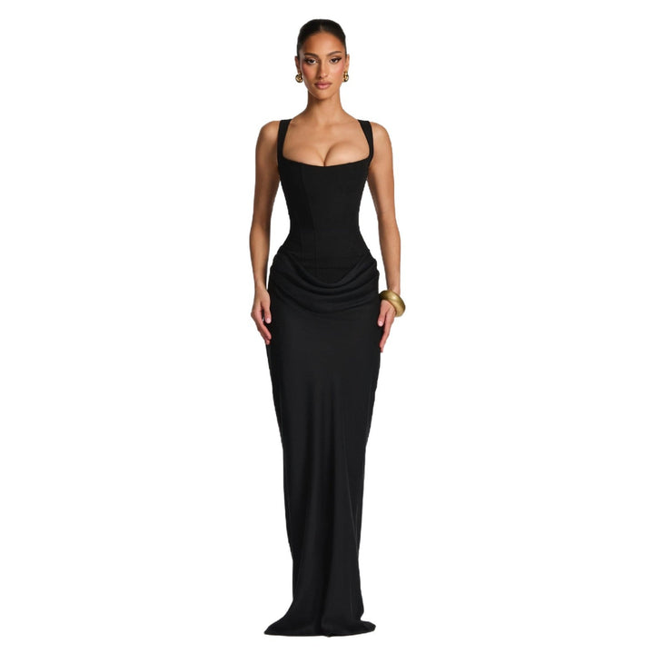 Damen Elegantes Hochzeitskleid mit Korsett-Detail Drune