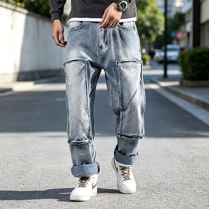Herren Moderne Cargo-Jeans Drune