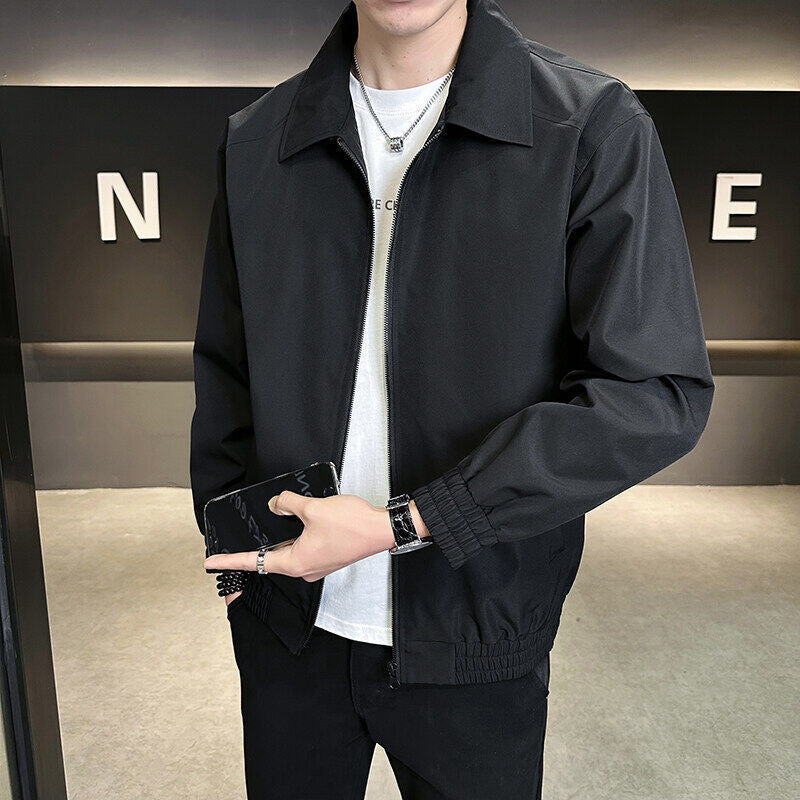 Herren leichtgewichtige Freizeitjacke mit elastischem Bund und praktischen Taschen Drune