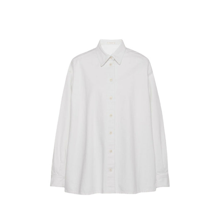 Damen Oversized Hemdbluse aus hochwertigem Baumwollmischung Drune