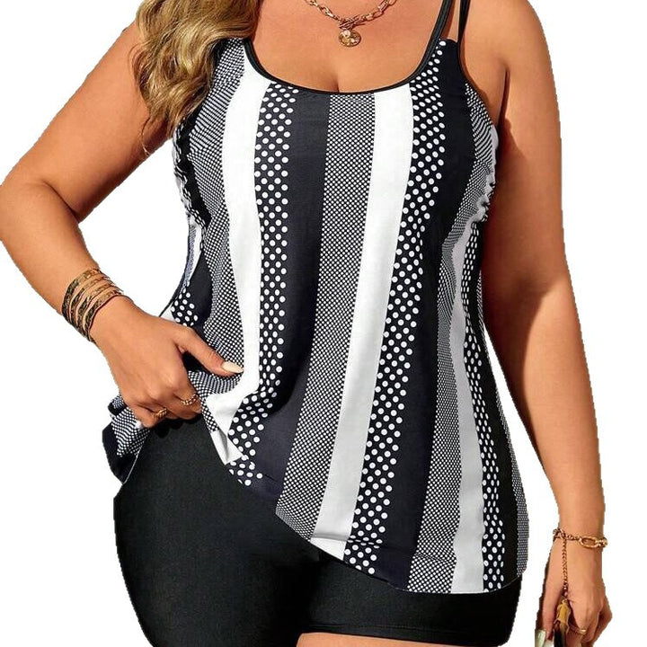 Damen Sportliches Tanktop mit eleganten Streifenmustern Drune
