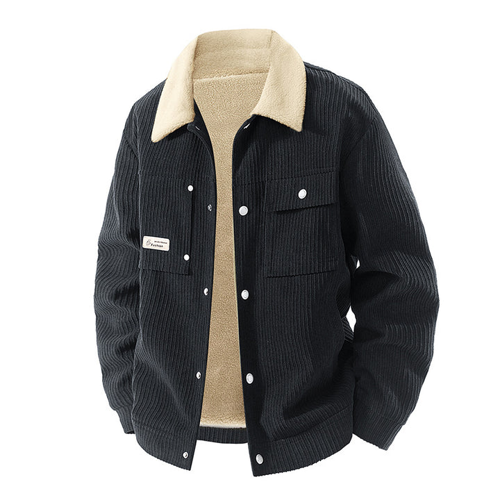 Herren Freizeitjacke mit Fleece-Innenfutter Drune