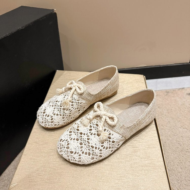 Damen Ballerinas mit raffinierter Häkelspitze und hochwertigem Obermaterial Drune