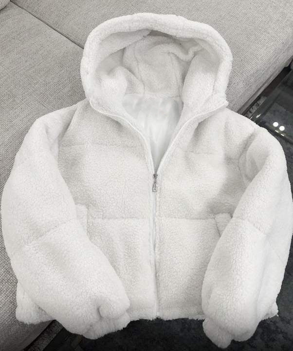 Damen Cozy Sherpa Kapuzenjacke Drune