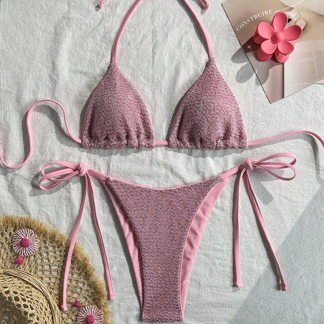 Damen Triangel-Bikini mit funkelnden Akzenten Drune