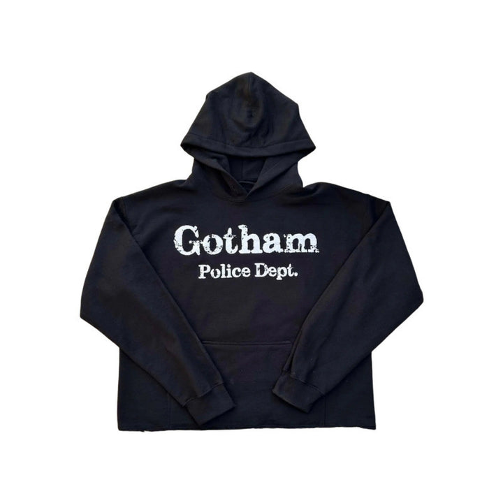 Unisex nan Kapuzensweatshirt mit Used-Frontdruck und Kängurutasche Drune