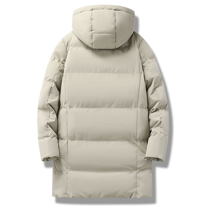 Herren langer gesteppter Winterparka mit Kapuze, wasserabweisender Außenhülle & wärmereflektierendem Innenfutter Drune