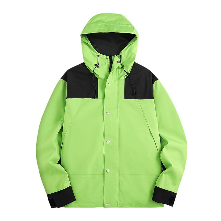 Herren Wasserfeste Softshelljacke mit Kapuze, verstellbaren Bündchen und verdeckter Druckknopfleiste Drune