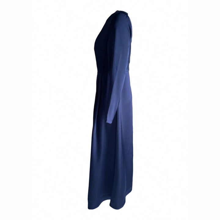 Damen Elegantes Maxikleid mit langem Arm und fließendem Schnitt Drune