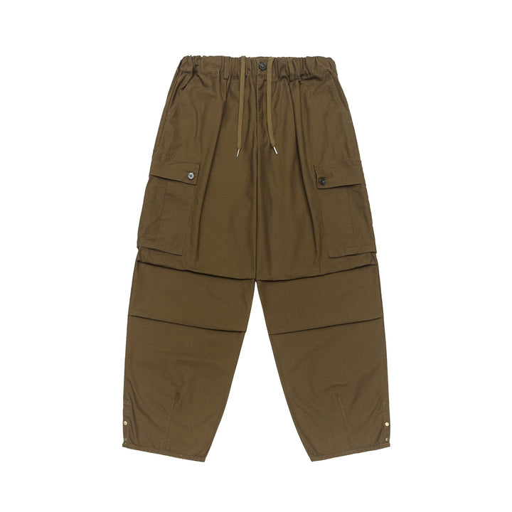 Damen Cargo-Caprihose mit Tunnelzugbund, Druckknopf-Details und vielseitigen Klappentaschen Drune