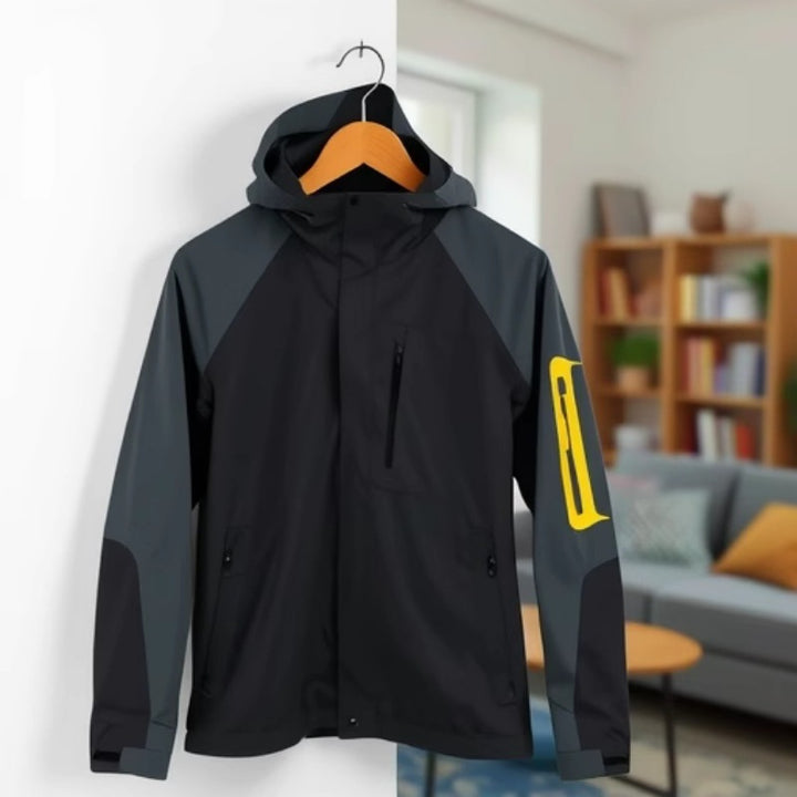 Herren Atmungsaktive Softshell-Performancejacke mit Kapuze und Ärmeltasche Drune