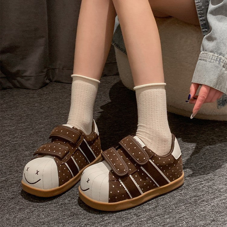 Damen Sneakers mit breiten Klettverschlüssen und lässigem Design Drune