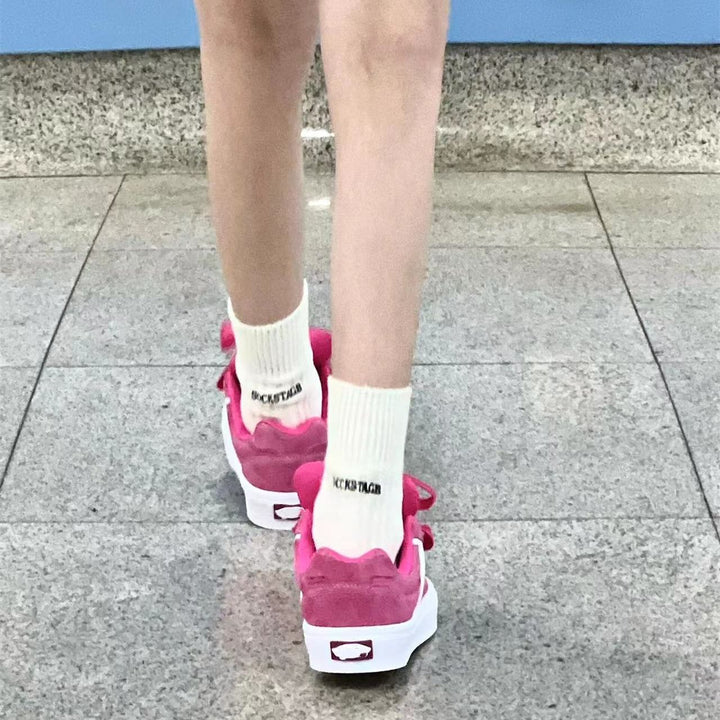 Damen Sneakers mit dekorativen Schleifen und komfortabler Sohle Drune