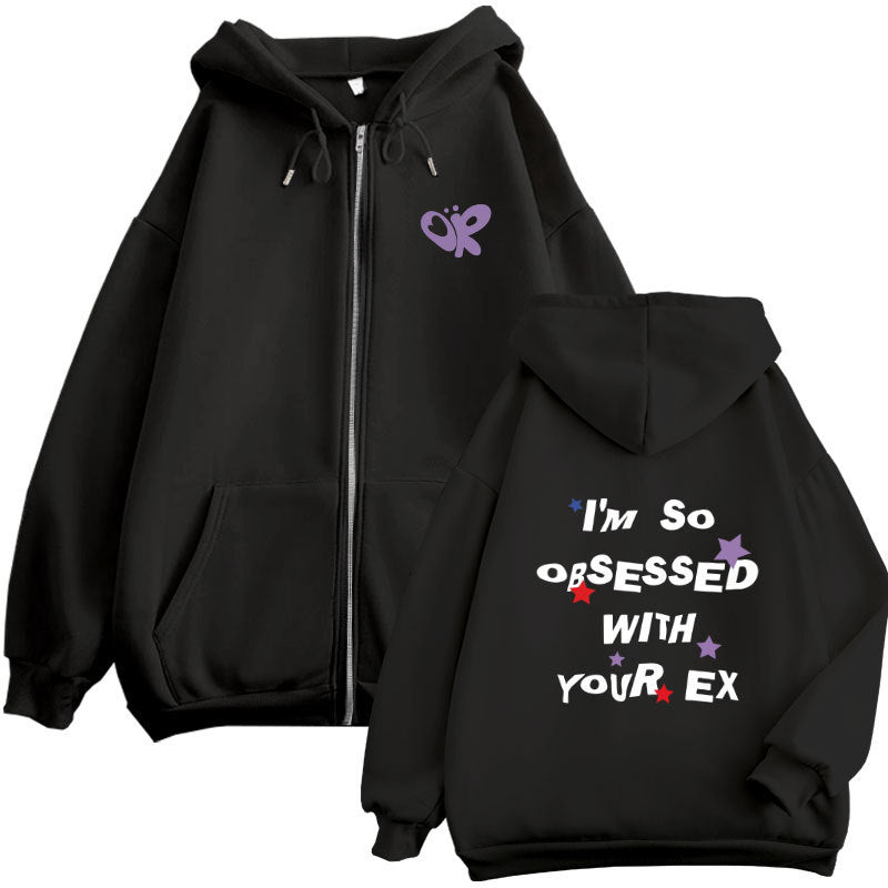 Damen Kapuzenjacke mit verspieltem Aufdruck und bequemer Passform Drune