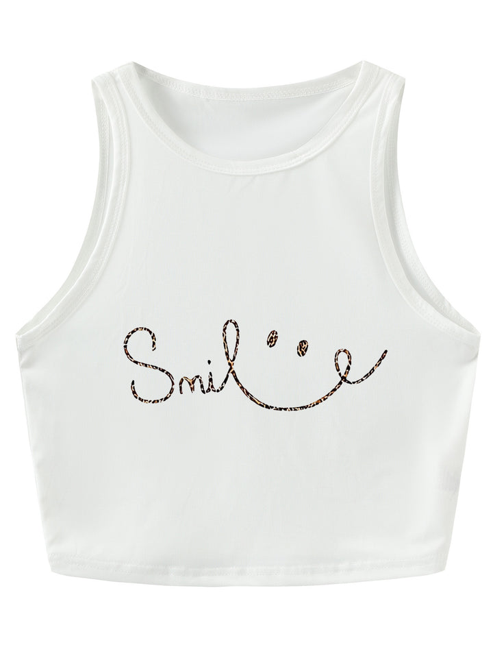 Damen Crop-Top mit kreativem Spruch und lässigem Schnitt Drune