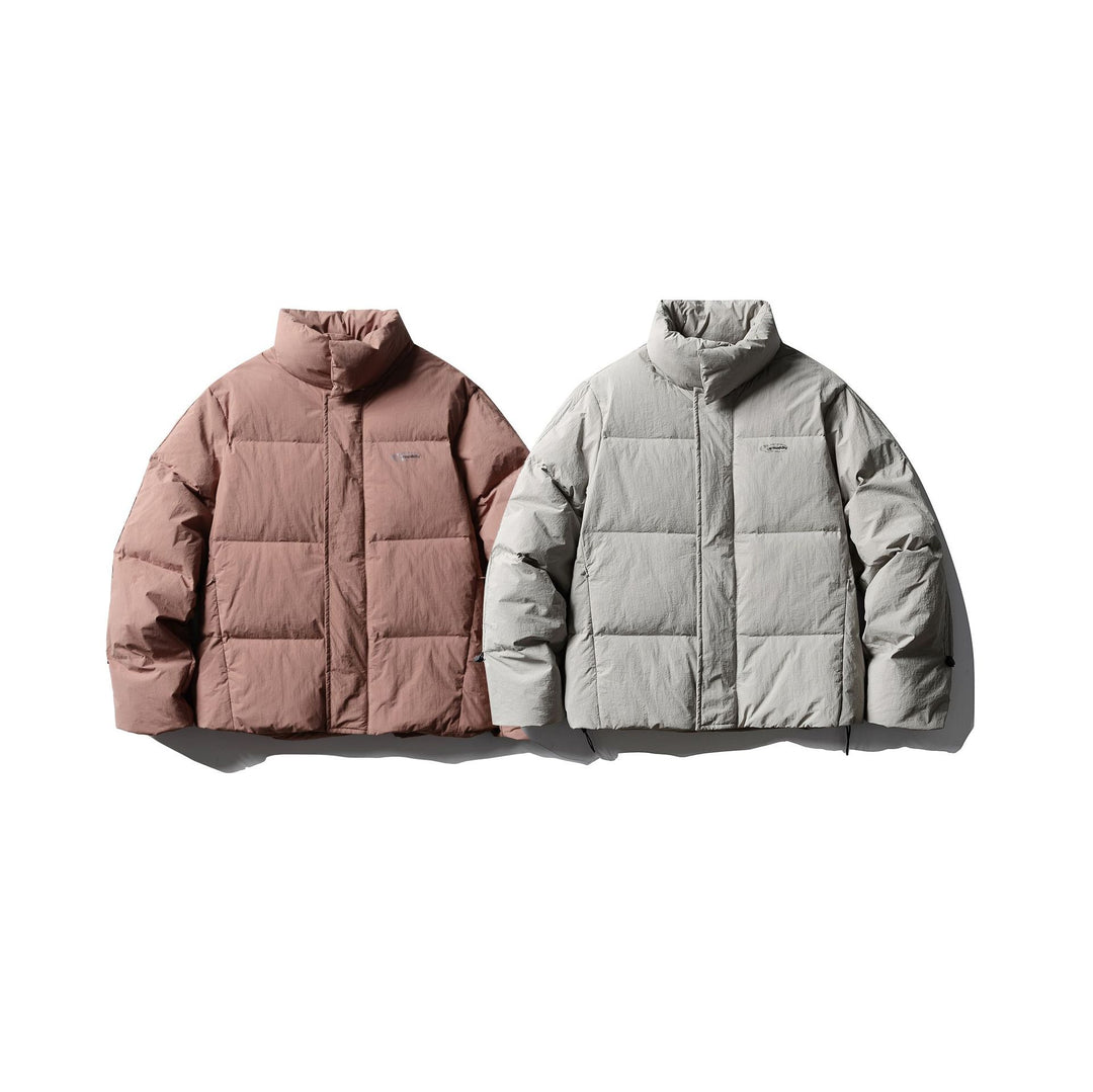 Herren Kurzer Boxy-Puffer mit wattiertem Kissenkragen und winddichter Außenhülle Drune