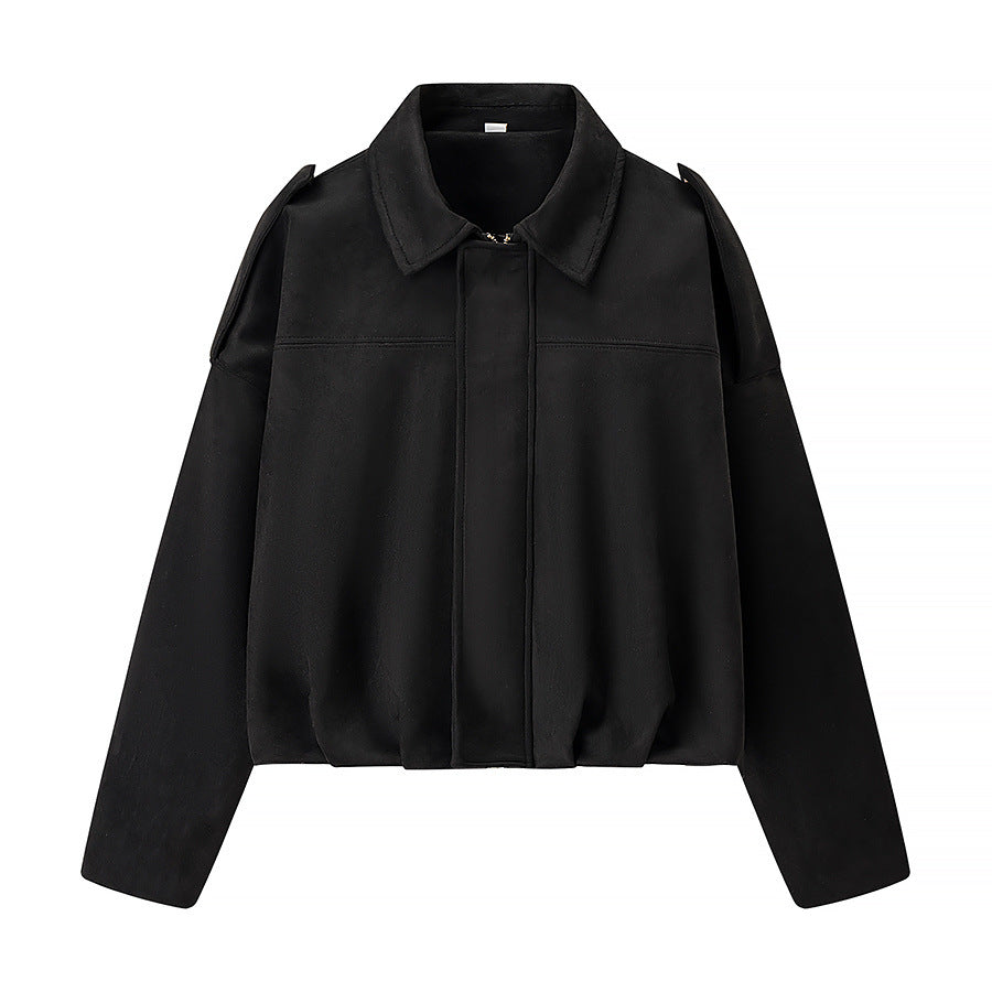 Damen cropped Übergangsjacke mit modernen Details und lässiger Passform Drune
