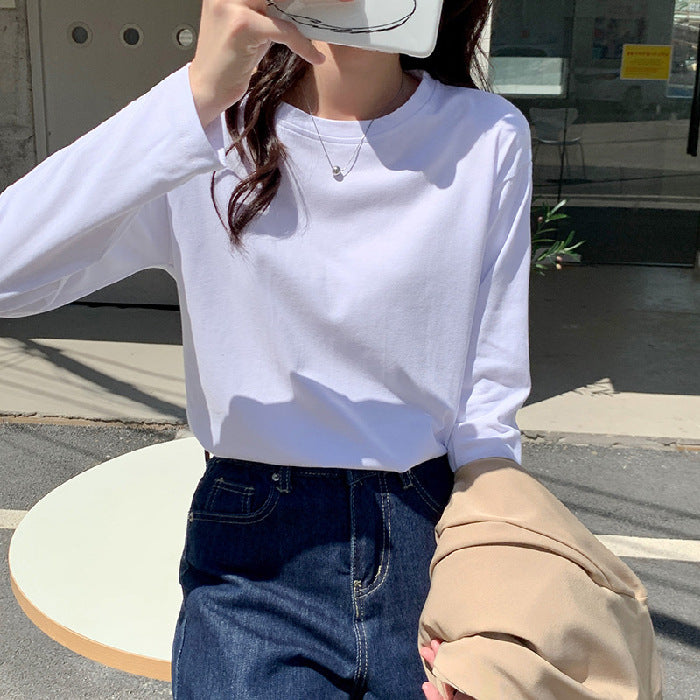 Damen Langarmshirt mit klassischem Rundhalsausschnitt Drune