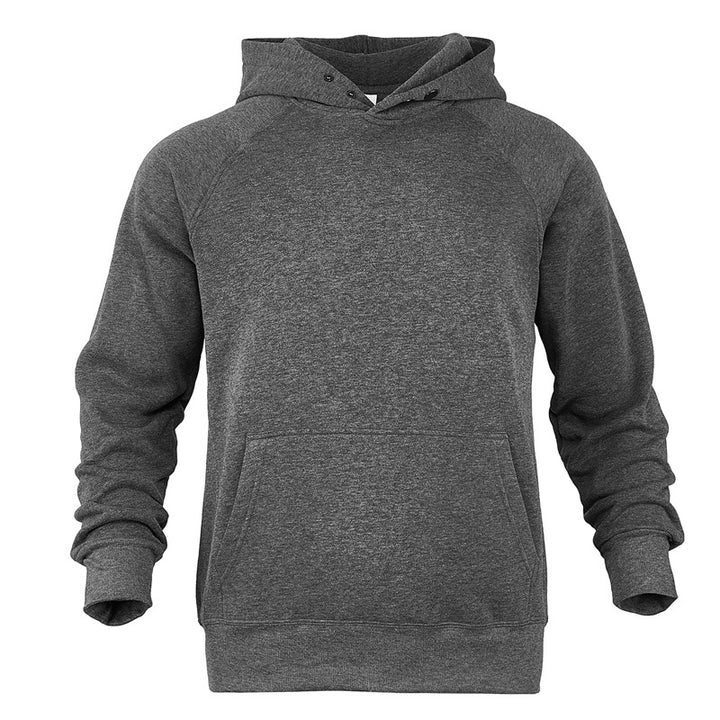 Unisex nan weicher Baumwollfleece Kapuzenpullover mit Kängurutasche und Raglanärmeln Drune