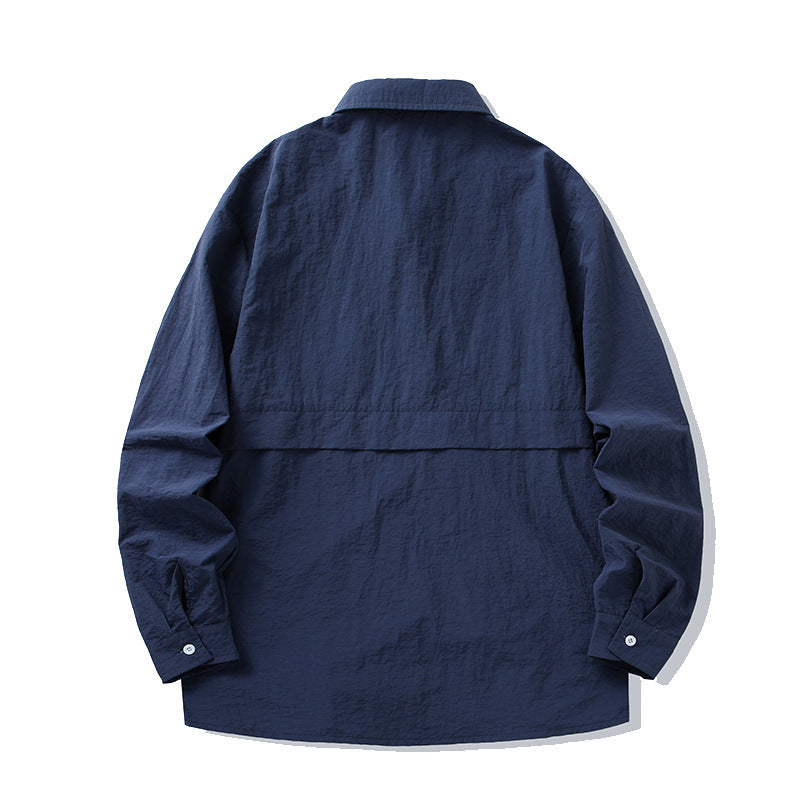 Herren Trendige und lässige Utility-Hemdjacke Drune