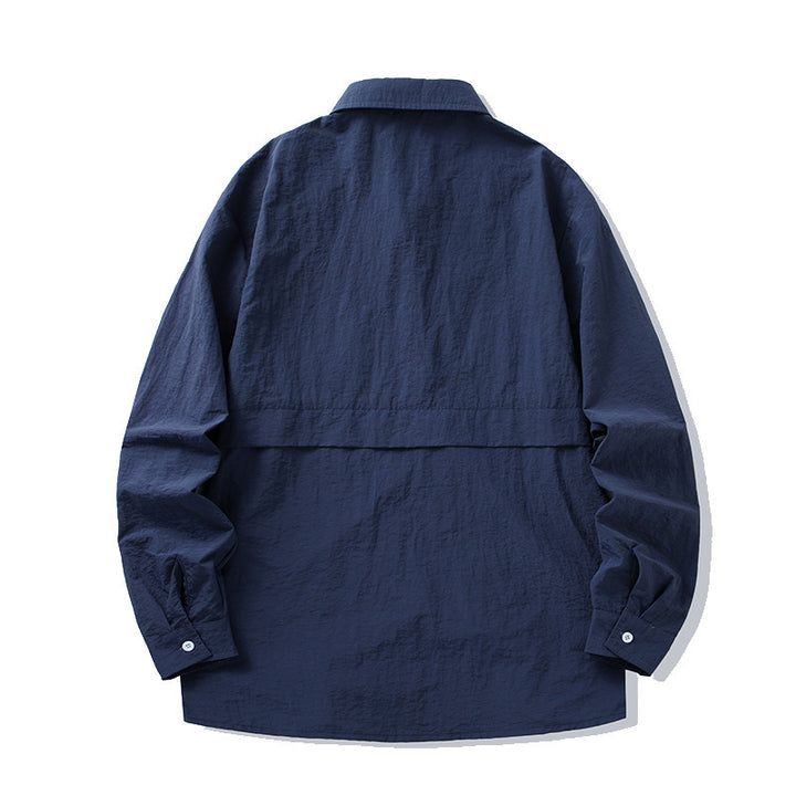 Herren Trendige und lässige Utility-Hemdjacke Drune