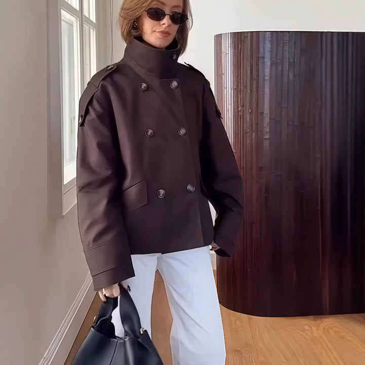 Damen modische und funktionale Trenchjacke Drune