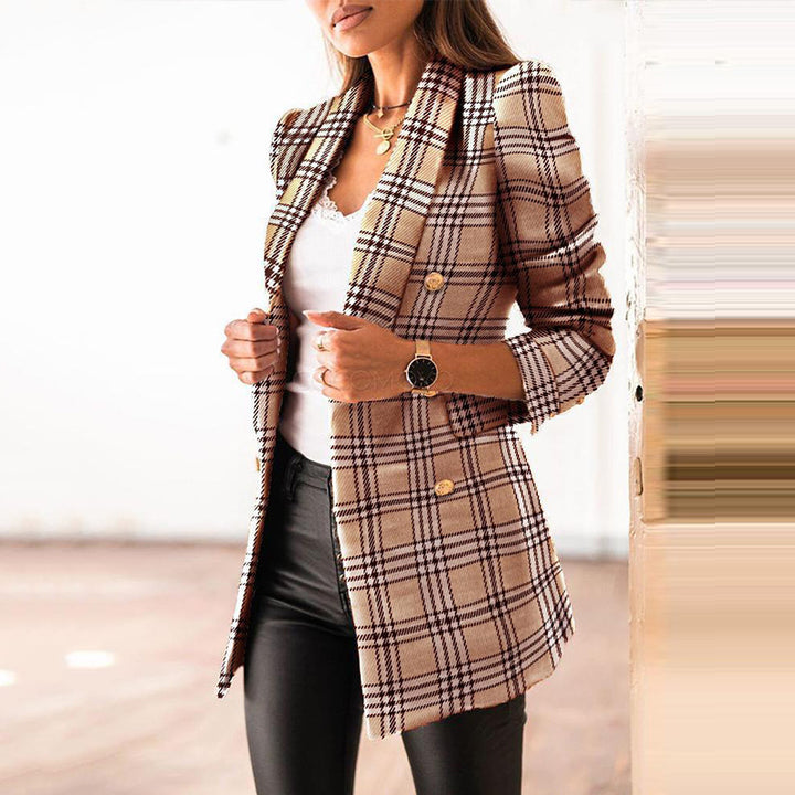 Damen eleganter Blazer mit modischem Strukturdesign Drune
