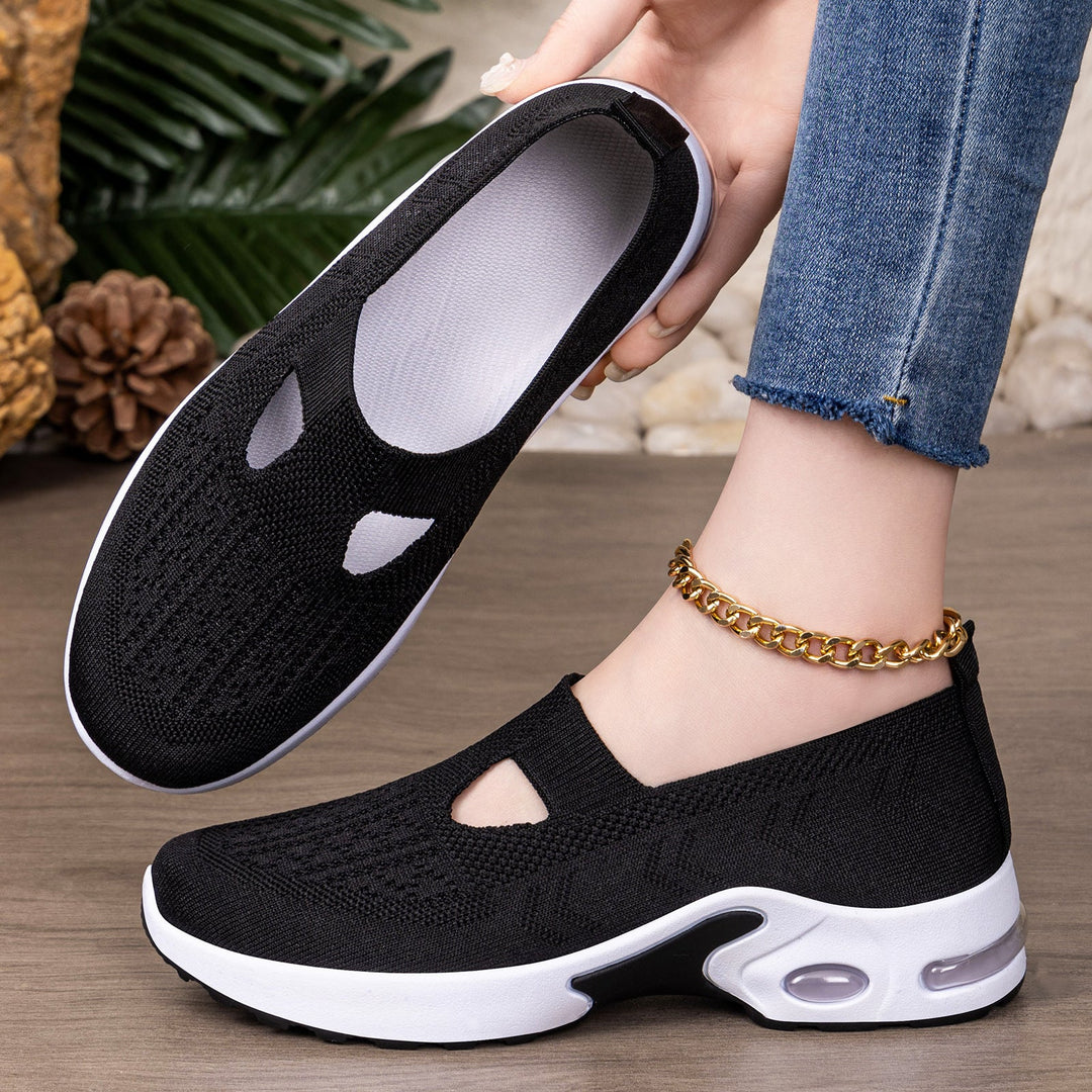 Damen Sportliche Slip-On Sneakers mit komfortabler Strobel-Konstruktion und atmungsaktivem Obermaterial Drune