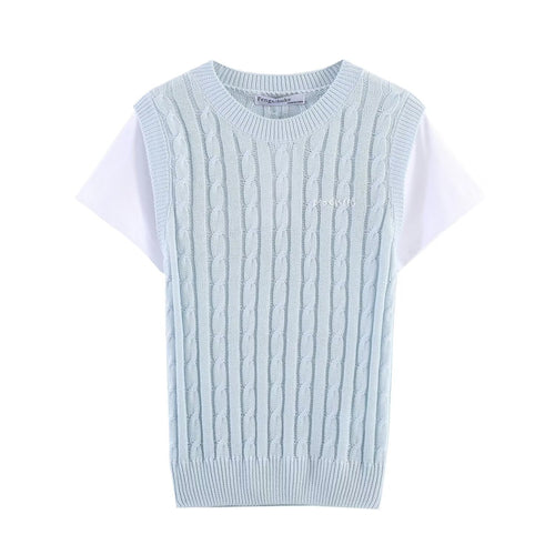 Damen Strickoberteil mit lässigem Schnitt und innovativem Layering Drune