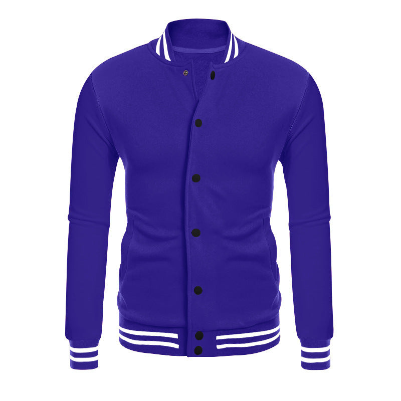 Herren Sportjacke mit kontrastierenden Bündchen und modernen Druckknöpfen Drune