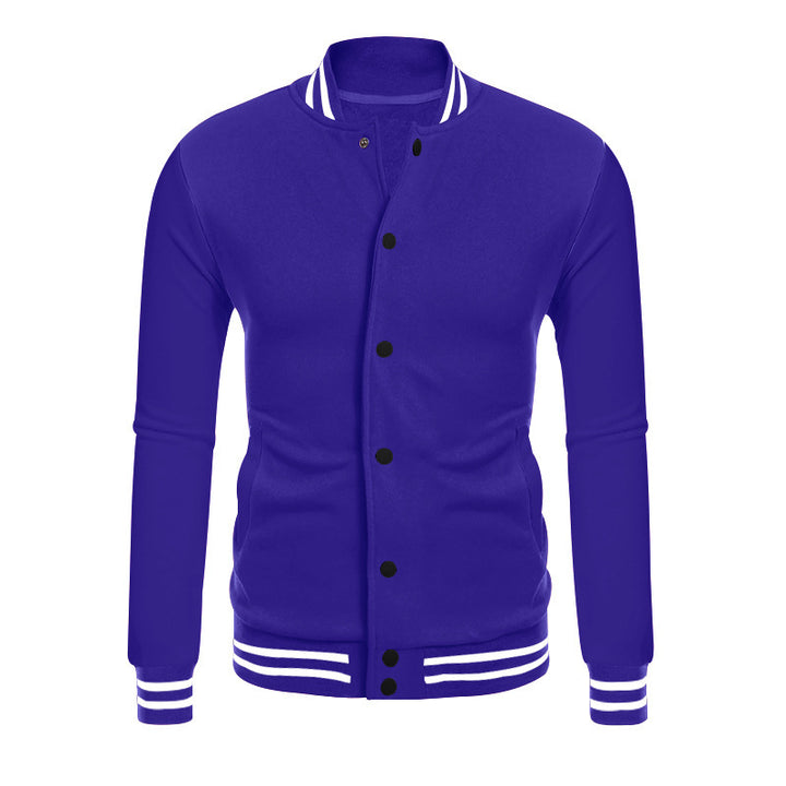 Herren Sportjacke mit kontrastierenden Bündchen und modernen Druckknöpfen Drune