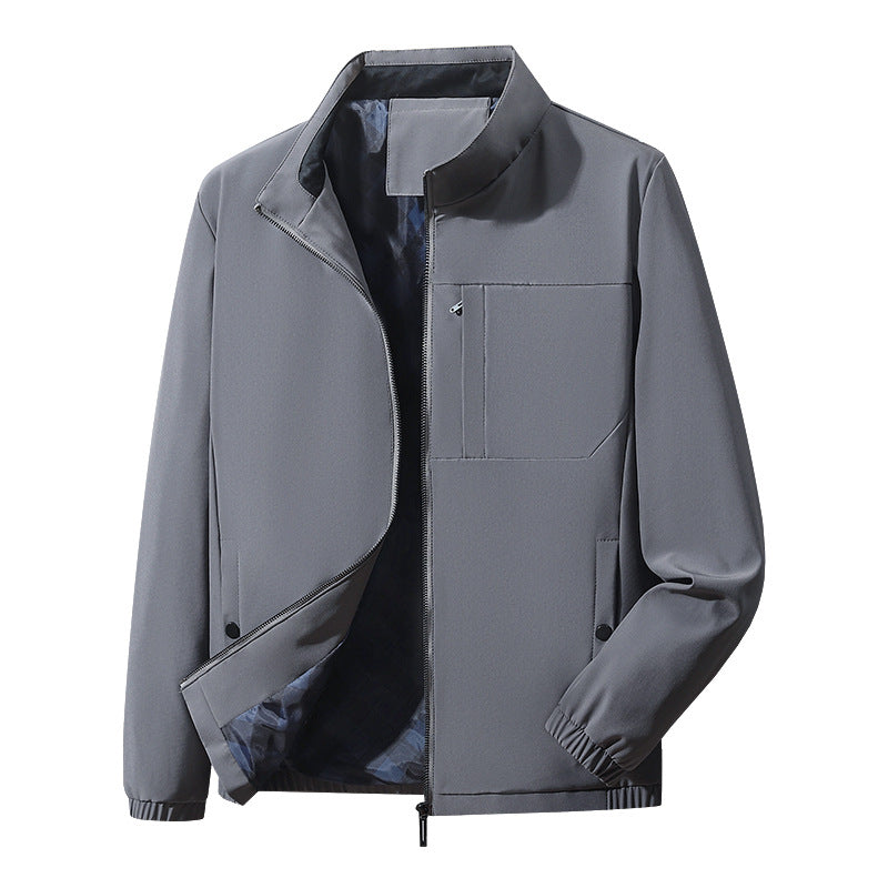 Herren Atmungsaktive Softshell-Jacke mit hohen Kragen Drune