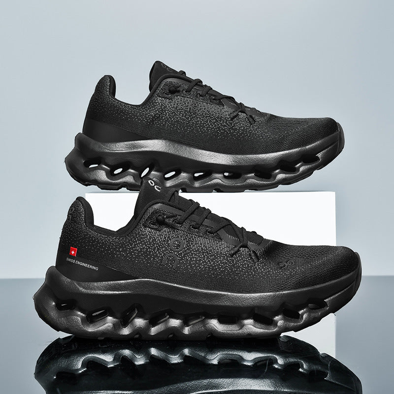 Unisex leichte Performance-Laufschuhe mit Hohlkammer-Zwischensohle und nahtlosem Strickoberteil Drune