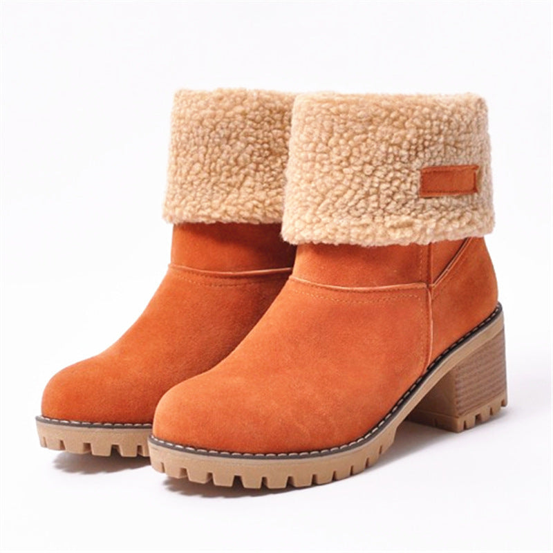 Damen Stiefeletten mit gefüttertem Schaft und rutschfester Sohle Drune