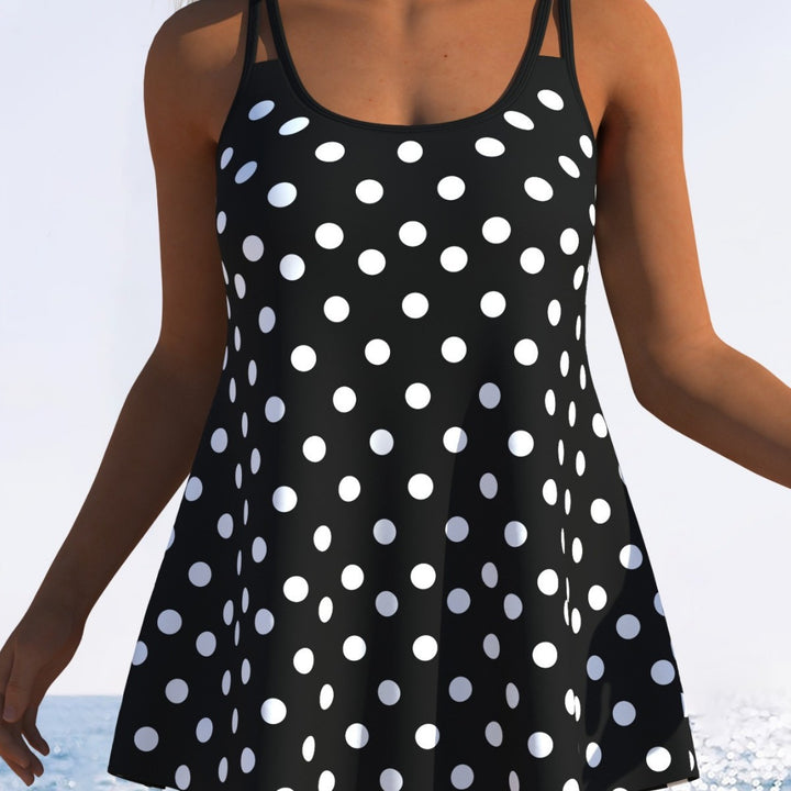 Damen Tankini mit verspieltem Streifenmuster und originellem Schnitt Drune