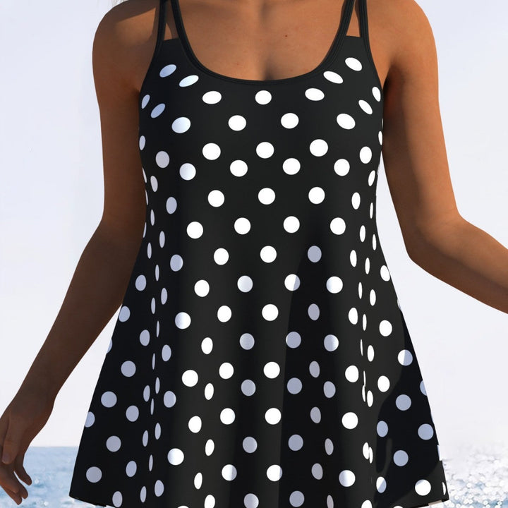 Damen Tankini mit verspieltem Streifenmuster und originellem Schnitt Drune