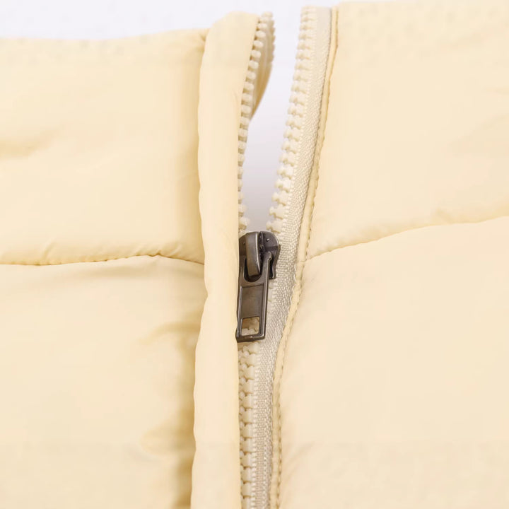 Damen Gefütterte Steppjacke mit Tunnelzug-Taillierung und hohem Stehkragen Drune