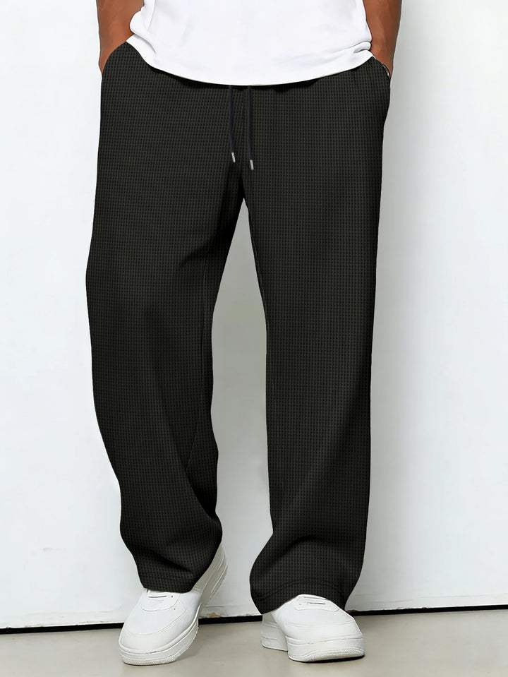 Herren lockere Jogginghose mit Kordelzug und seitlichen Eingrifftaschen Drune