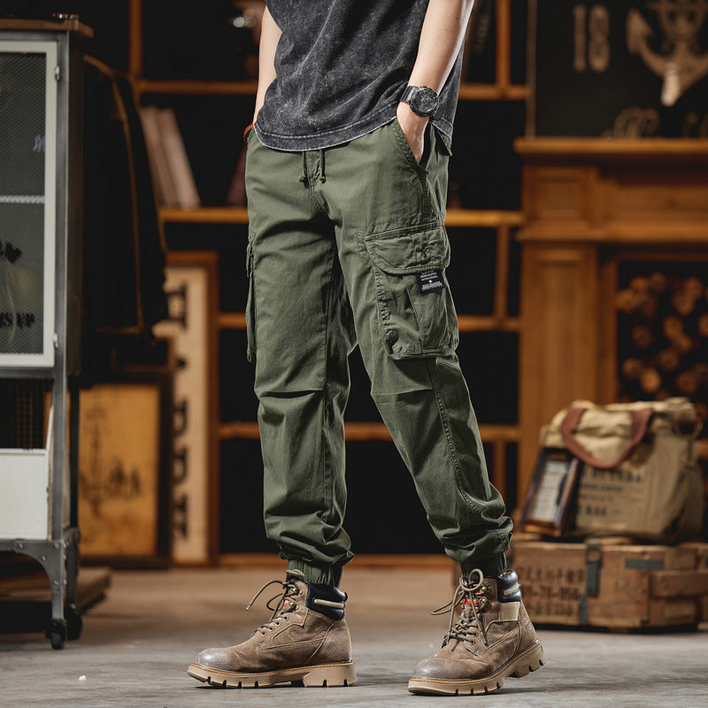 Herren Relaxed‑Fit Ripstop Cargojoggerhose mit D Ring und Mehrfachtaschen Drune