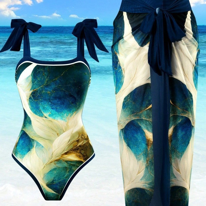 Damen Badeanzug mit passendem Sarong Drune